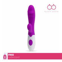 Load image into Gallery viewer, Vibrating Multi 30 Speed!! Rabbit Vibrator Dildo Sex Toy Vibrator 7.5inch
