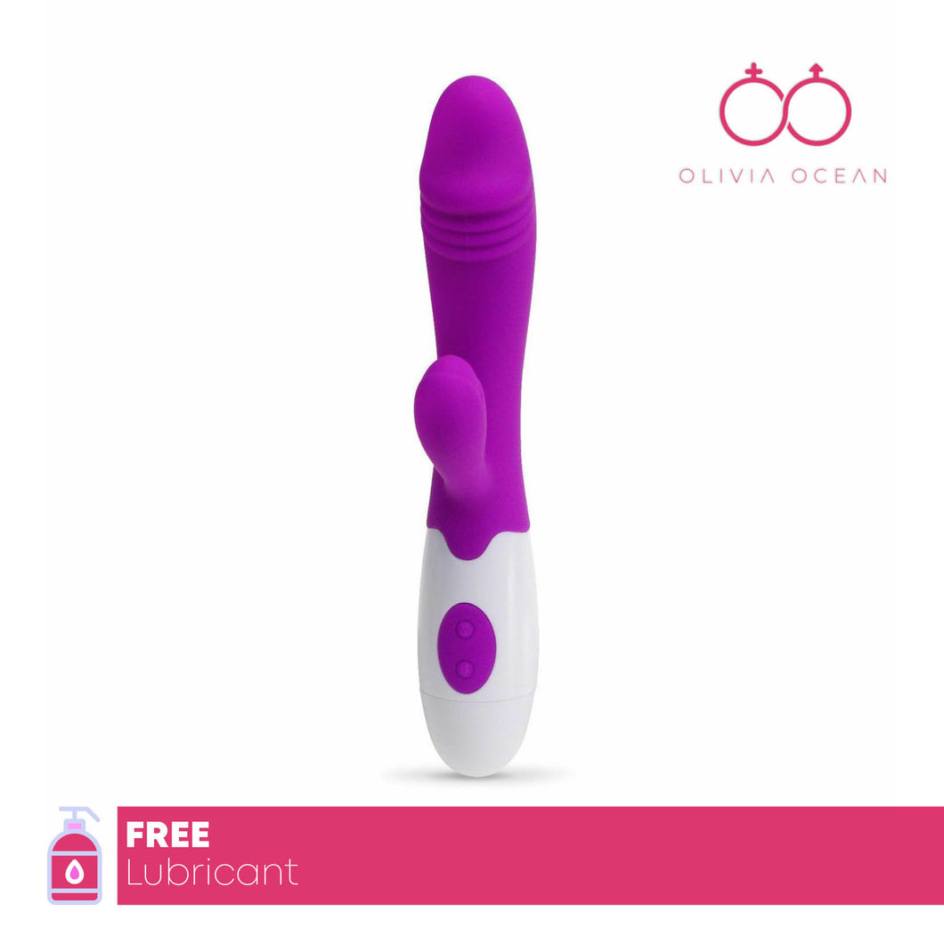 Vibrating Multi 30 Speed!! Rabbit Vibrator Dildo Sex Toy Vibrator 7.5inch