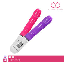 Load image into Gallery viewer, Vibrator Dildo Clear Jelly G Spot Rampant Rabbit Sex Toy Multi Speed 7 inch
