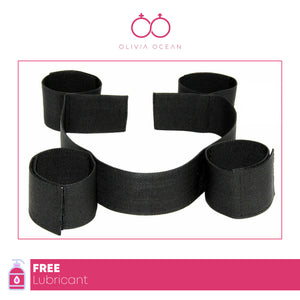 New Fantasy Adult Fetish Restraint Leg Handcuffs bondage Spreader Bar Strap