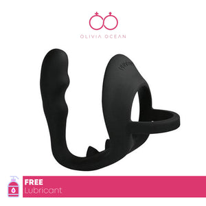 Male Prostate Massager G Spot Butt Plug Cock Ring Anal Dildo