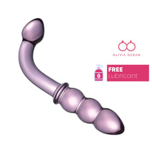 Load image into Gallery viewer, Spectrum Ribbed G-Spot Glass Dildo, Sex Toy, Anal, Vaginal
