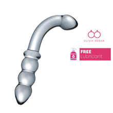 Load image into Gallery viewer, Spectrum Ribbed G-Spot Glass Dildo, Sex Toy, Anal, Vaginal
