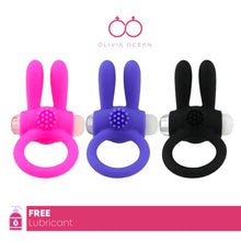 Load image into Gallery viewer, Rampant Rabbit Cock Ring Vibrator Clitoral Stimulator silicone Sex toy
