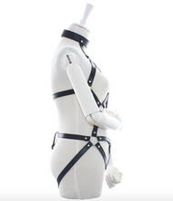 Load image into Gallery viewer, Sexy Leather Body Harness Restraint Fetish Costume Bondage unisex
