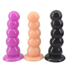 Load image into Gallery viewer, Large Butt Plug Dildo Huge Unisex Anal Dildo Sex Toy Suction Cup Ribbed G-Spot

