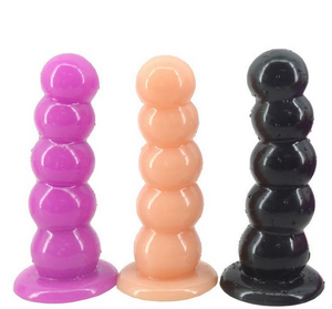 Large Butt Plug Dildo Huge Unisex Anal Dildo Sex Toy Suction Cup Ribbed G-Spot