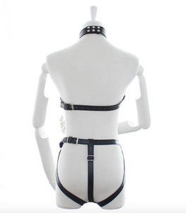 Sexy Leather Body Harness Restraint Fetish Costume Bondage unisex