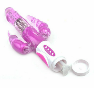 Vibrating Rampant Rabbit Triple Vibrator Multi Speed Dildo