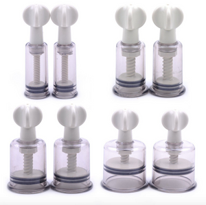 Twin Pack Nipple Enlarger Suckers Suction Pumps Twist Rotary