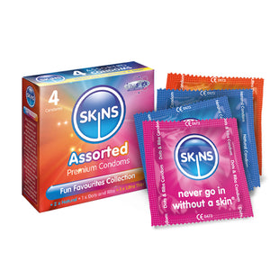 Skins Condoms Assorted 4 Pack - D&R  NAT  UT