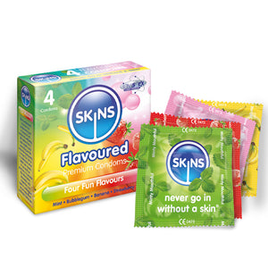 Skins Condoms Flavours 4 Pack Euro 1